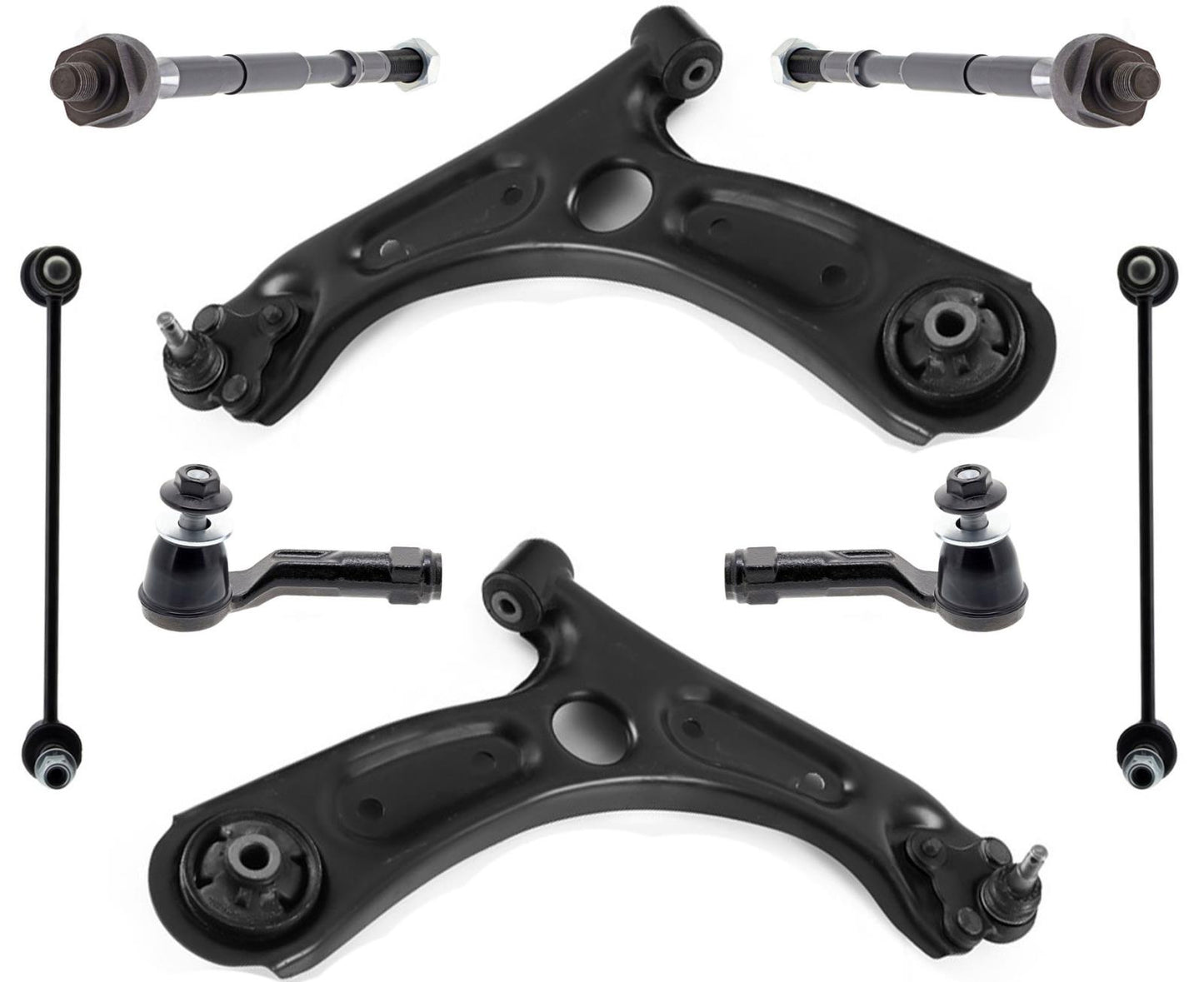 Front Lower Control Arms Tie Rods Sway Bar Links For Hyundai Veloster 2020 2021