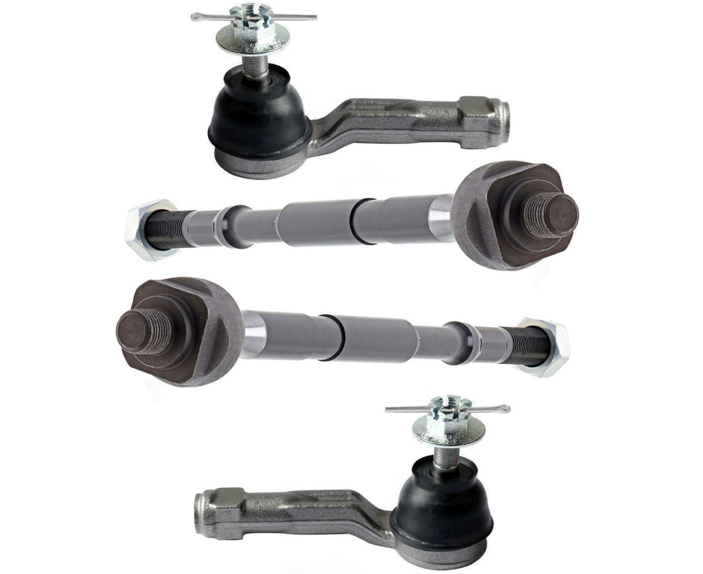 Front Left & Right Inner Outer Tie Rods Assembly For Hyundai Veloster 2020 2021