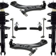 Front Complete Strut Control Arms Tie Rods & Links For Toyota Rav4 19 2020 2024