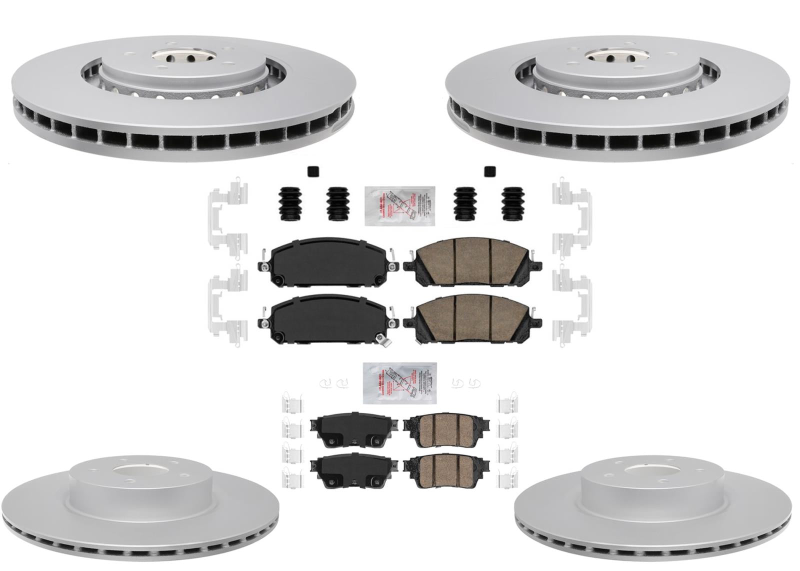 Coated Disc Brake Rotors Pads For Infiniti QX60 Pathfinder 2022 2023 2024