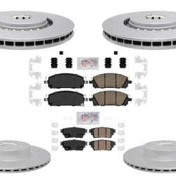Coated Disc Brake Rotors Pads For Infiniti QX60 Pathfinder 2022 2023 2024