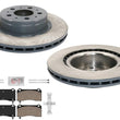 Front Coated Brake Rotors Ceramic Pads For Tesla 3 2017-2024 320MM Grey Caliper