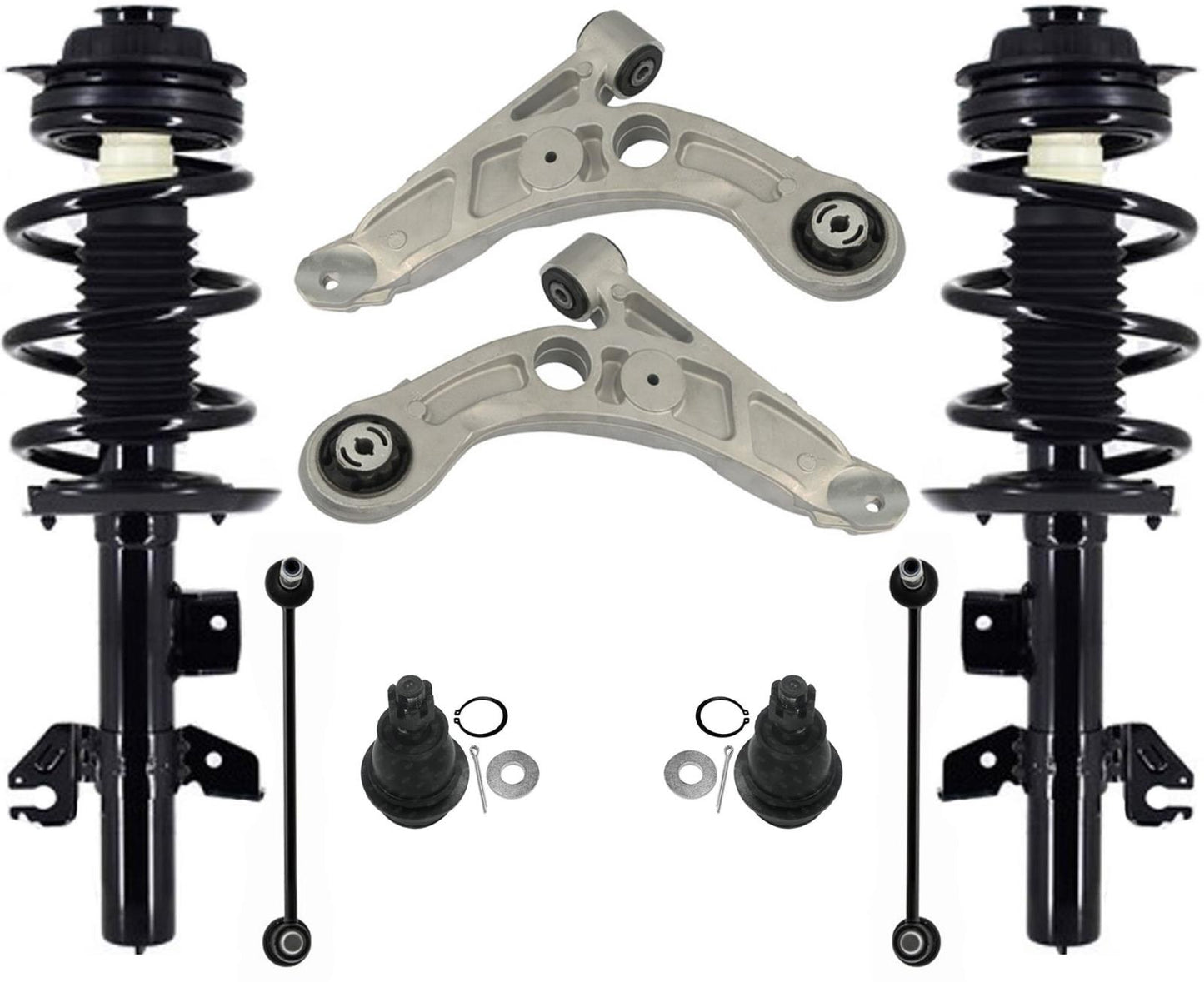 Front Struts Control Arm Ball Joint & Links For Cherokee 19-22 All Wheel Drive