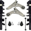 Front Struts Control Arm Tie Rods & Links For Cherokee 2019-2022 All Whel Drive