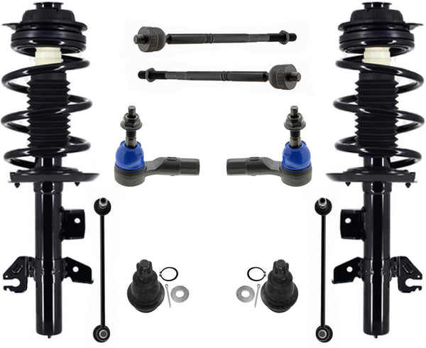 Front Struts Ball Joints Tie Rods & Links For Cherokee 2019-2022 Frnt Whel Drve