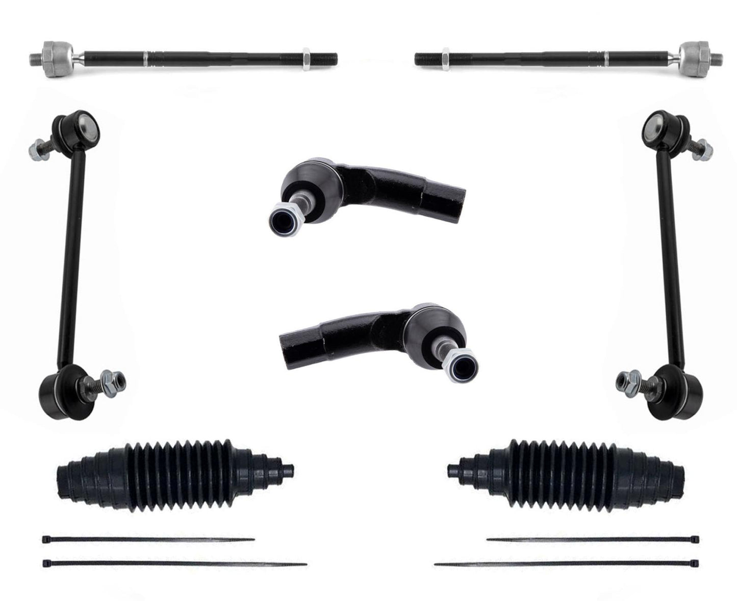 Front Inner & Outer Tie Rods Links For Jeep Cherokee 2014-2018 W/ OFF ROAD PKGE