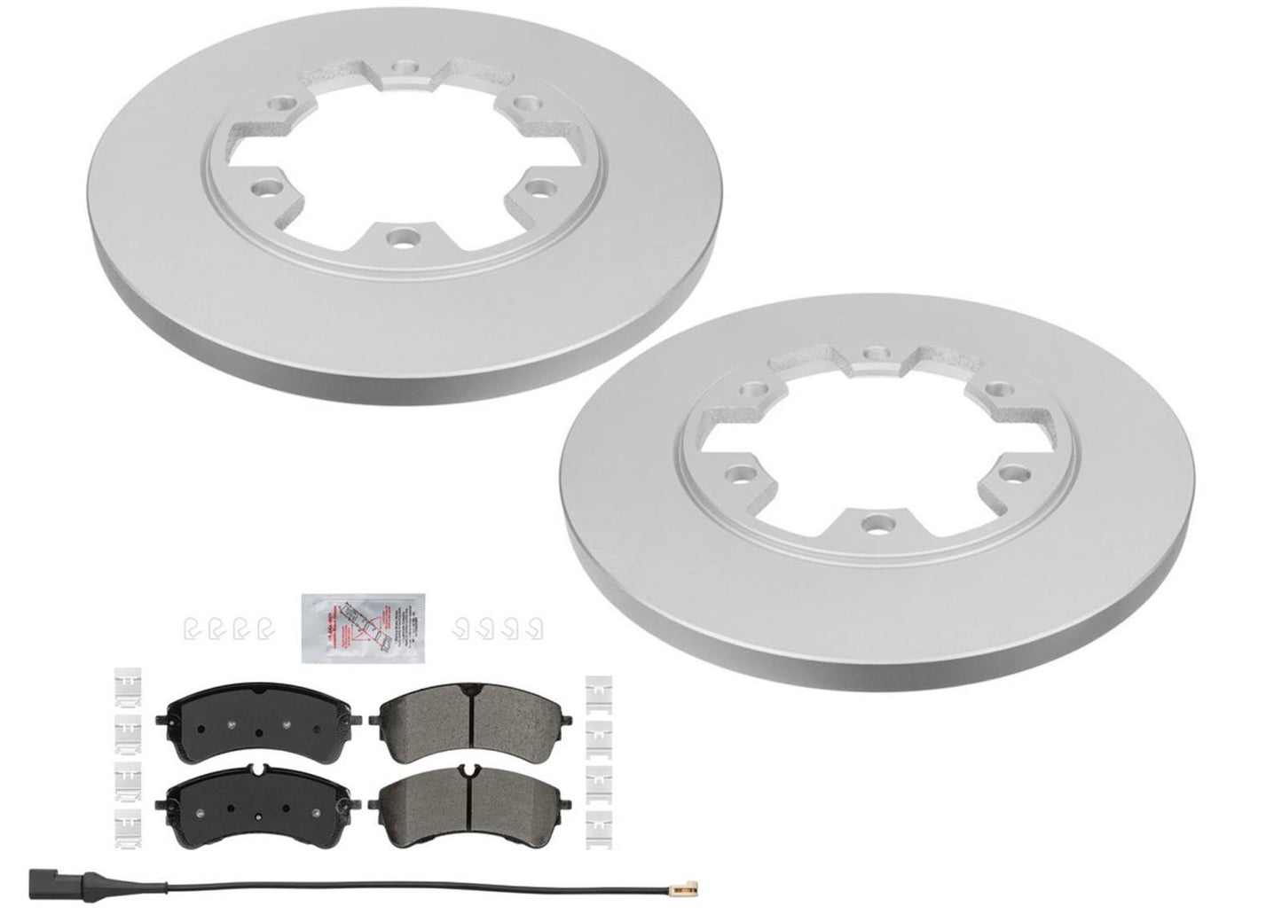 Pastillas de rotores de freno con revestimiento GEO trasero para Ford Transit 350 6 pernos 4600LB 2020-2022