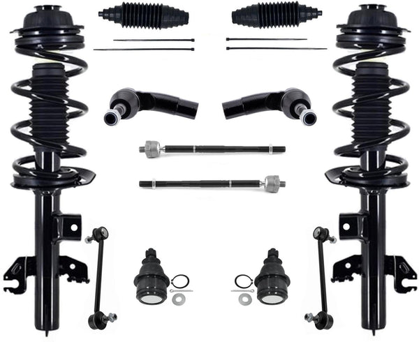 Front Struts Ball Joints Tie Rods & Links For Cherokee 2014-2018 4 Wheel Drive