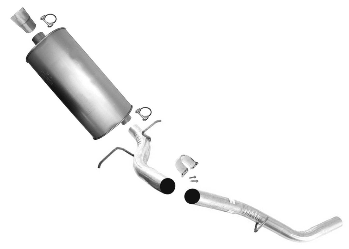 Weld On Muffler Tail Pipe For Chevrolet Silverado 2009-13 3 hanger on Tail Pipe