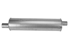 (2) 6" Round Universal Muffler 33" OAL 2.25ID 2.25ID Offset Offset