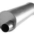 (2) 6" Round Universal Muffler 33" OAL 2.25ID 2.25ID Offset Offset