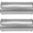 (2) 6" Round Universal Muffler 22" OAL 1.75ID 1.75ID Offset Offset
