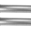 (2) 6" Round Universal Muffler 33" OAL 2.25ID 2.25ID Offset Offset
