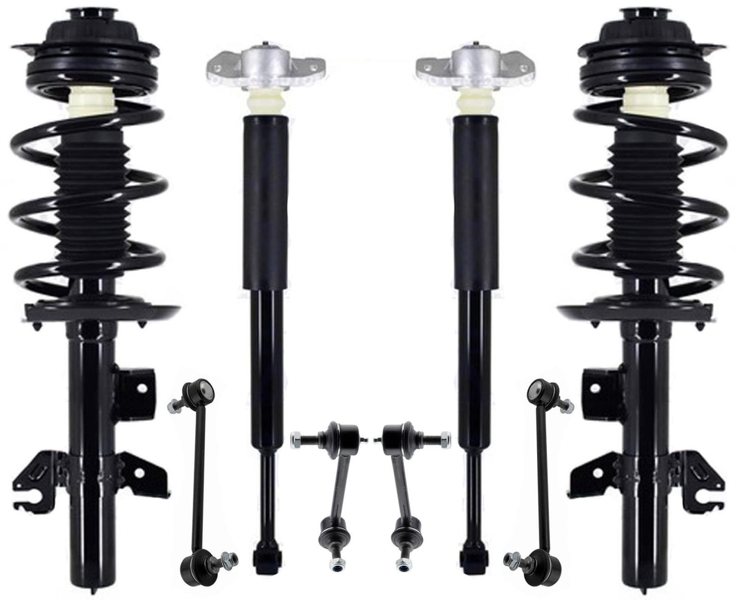 Front Struts Rear Shocks & Links For Cherokee Trailhawk 14-23 W/ OFF ROAD PKGE