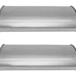 (2) 8 3/4" Oval Universal Muffler 21" OAL 1.75ID 1.75ID Offset Center