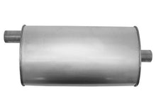 (2) 8 3/4" Oval Universal Muffler 21" OAL 1.75ID 1.75ID Offset Center