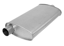 (2) 10 1/2" Oval Universal Muffler 26" OAL 2.50ID 2.25ID Offset Center