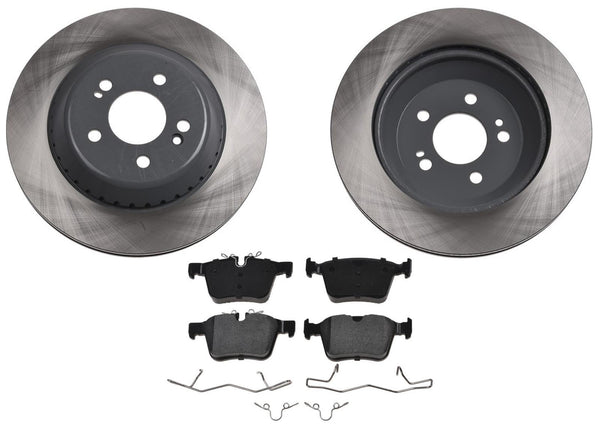 Rear Coated Disc Brake Rotors Pads For Land Rover Discovery Sport HSE 2018 2019