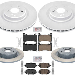 Front & Rear Brake Rotors & Brake Pads For Acura MDX Type S 3.0L 2022-2023 2024