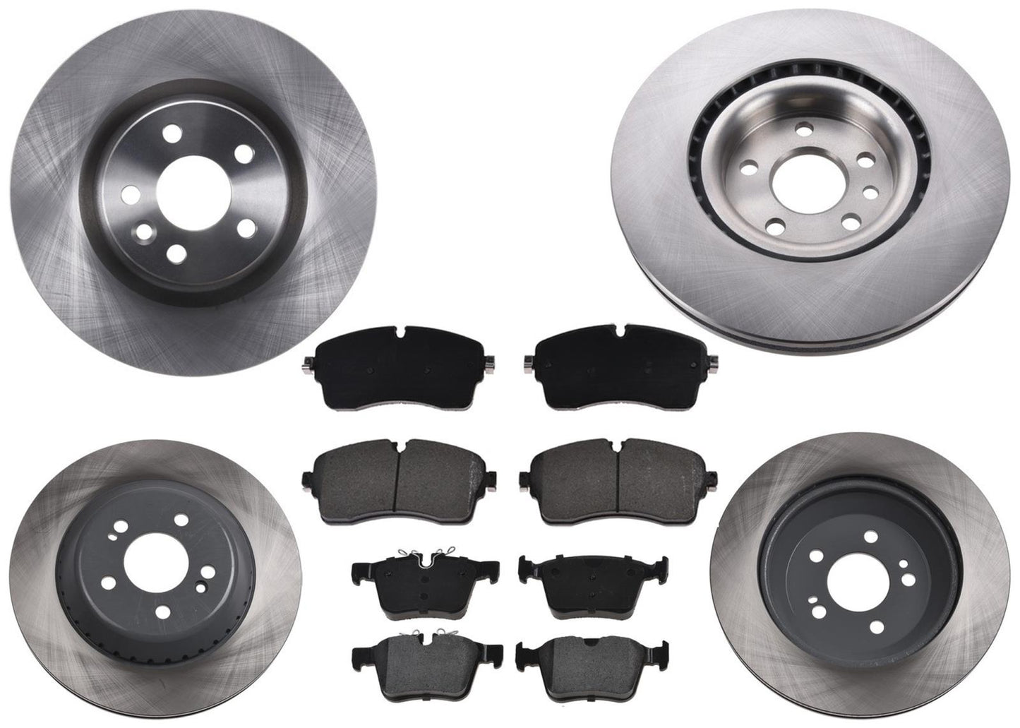 F&R Coated Disc Brake Rotors Pads For Land Rover Discovery Sport HSE 2018 2019