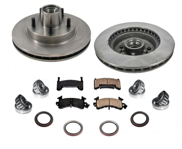 For 82-95 Chevrolet S10 Pick Up Rear Wheel Drive No ABS Brake Disc Rotors & Pads