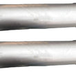 (2) 7" Inch Round Universal Muffler 28.0" OAL 3.00ID 3.00ID Center Offset