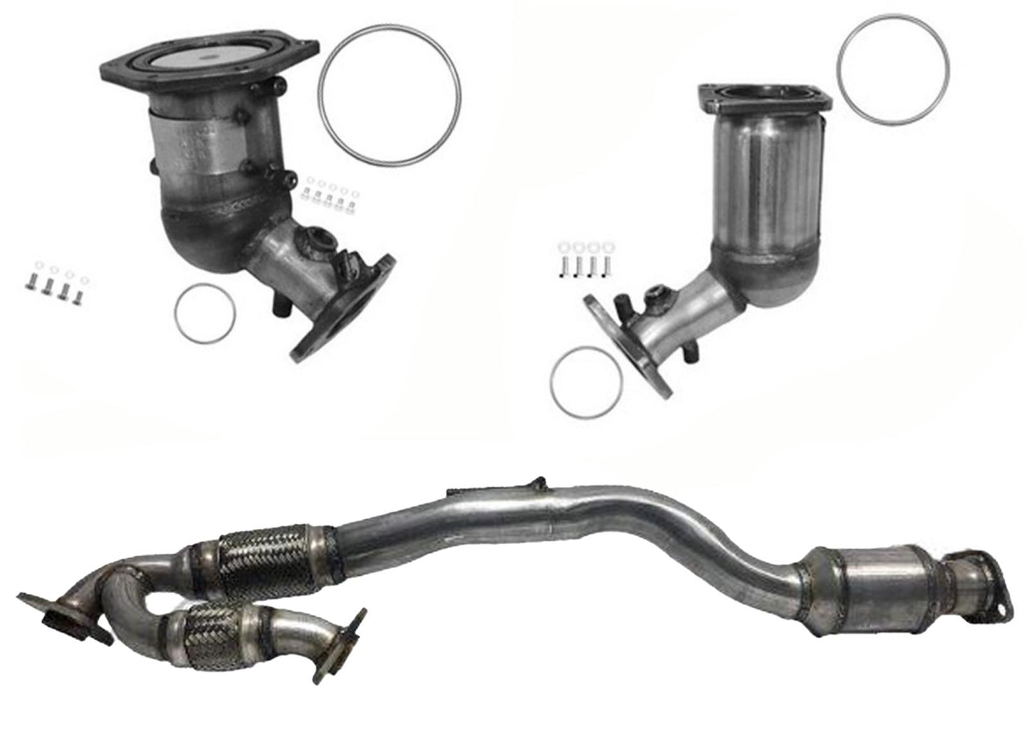 Tubo flexible de convertidores catalíticos inferiores delanteros y traseros para Nissan Murano 2009-2017