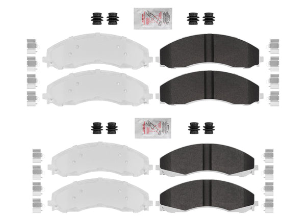 Fleet Frt Rr Galvanized HD Disc Brake Pads- Canadian Made For 17-23 Ford F450