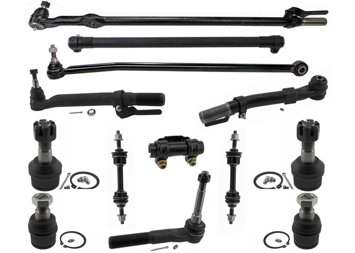 Outer Tie Rod Ends Drag Link For Ford F-250 Super Duty 2017-2024 4 Wheel Drive
