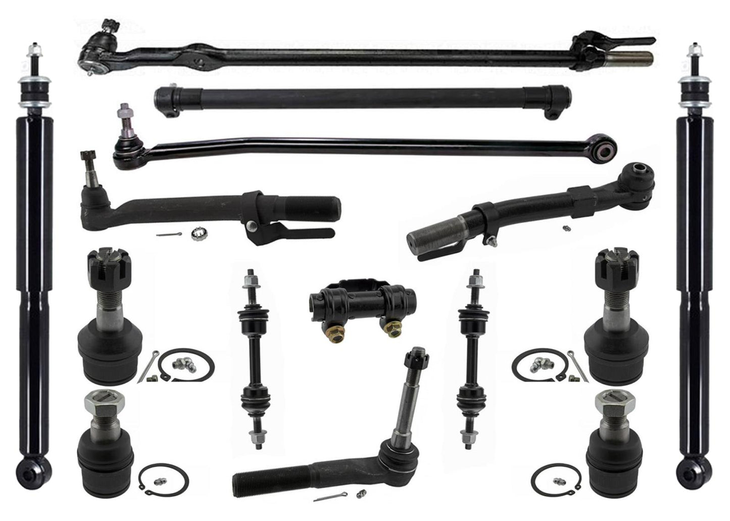 Outer Tie Rod Ends Drag Link For Ford F-250 Super Duty 2017-2024 4 Wheel Drive