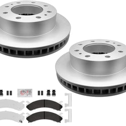 Fleet Front Galvanized Brake Pads & Coated Rotors For Express 2500 2003-2020