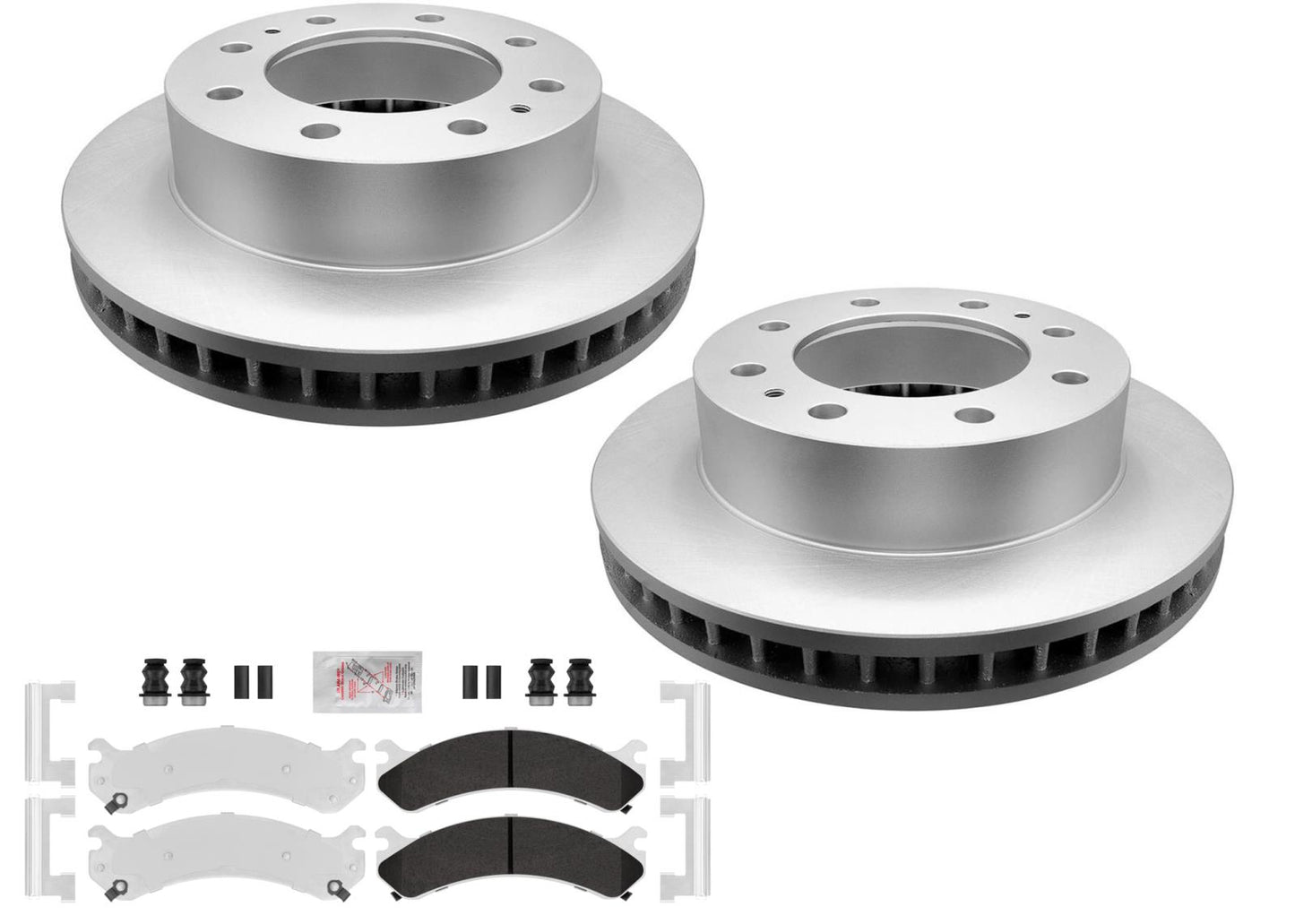 Fleet Front Galvanized Brake Pads & Coated Rotors For Express 3500 2003-2008