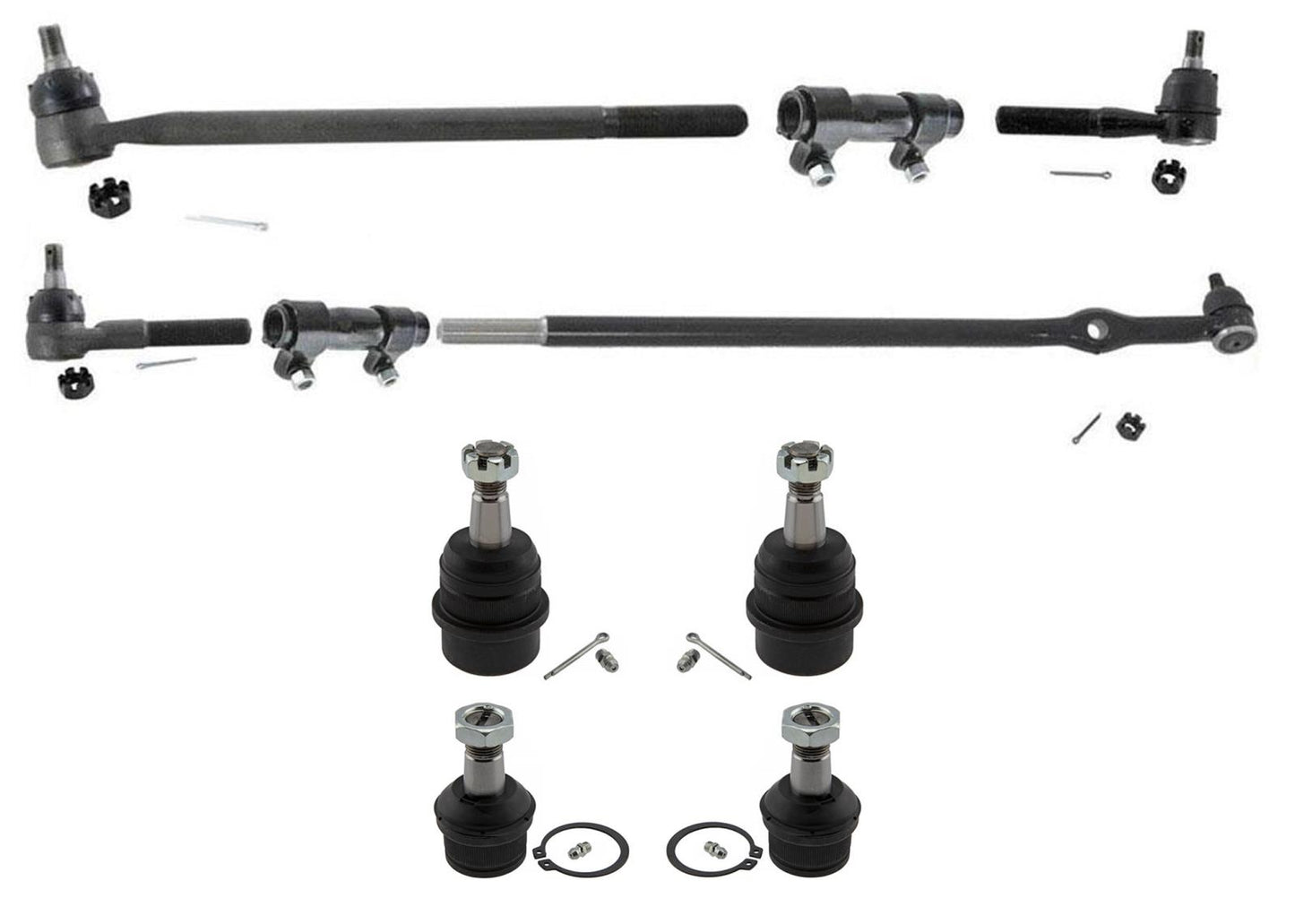 For 1989 1990 1991 1992 Rear Wheel Drive Ford Ranger Ball Joints Tie Rods Links