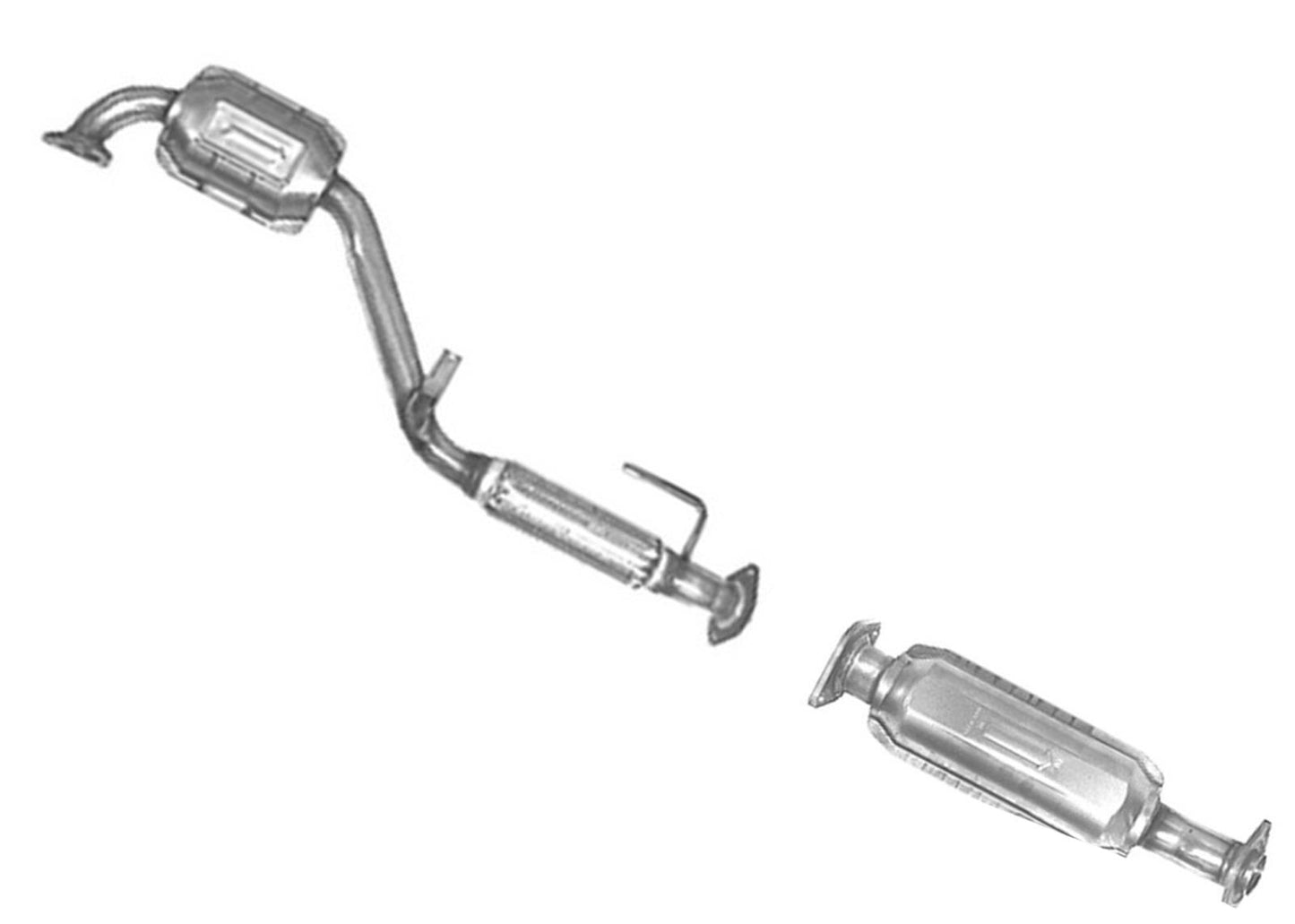 Front & Rear Lower Catalytic Converter for Mazda MPV 2002 2003 2004 2005 2006