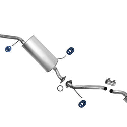 Pipe Muffler Rear Muffler Exhaust System for Mazda MPV 2002 2003 2004 2005 2006