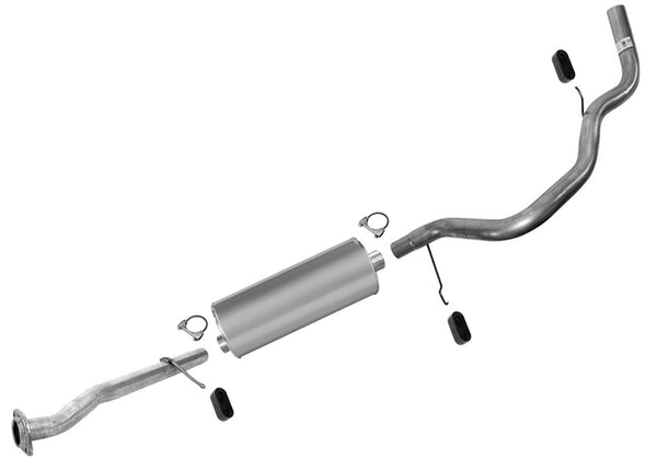 Single Outlet Muffler Exhaust Pipe System for Chevrolet Suburban 2000 5.3L