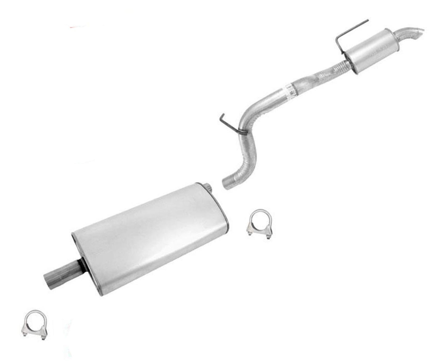 For 2007 2008 2011 Dodge Nitro 3.7L Exahust Muffler and Rear Tail Pipe Resonator