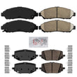 Front and Rear Ceramic Disc Brake Pads For Honda Pilot 2023-2024