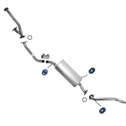 Pipe Muffler Rear Muffler Exhaust System for Mazda MPV 2002 2003 2004 2005 2006