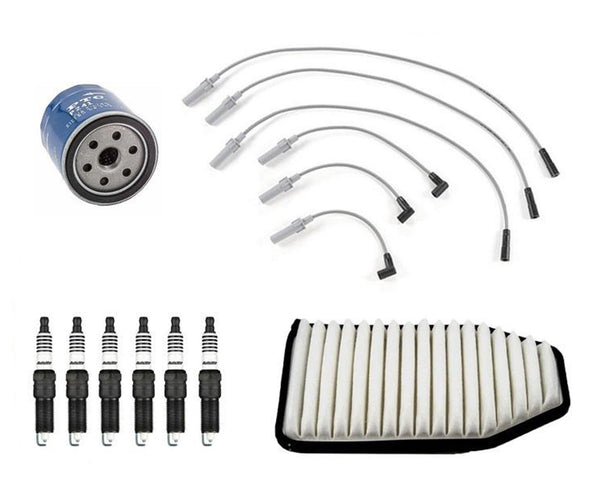 Wire Set Plugs Air Filter & Oil Filter Tune Up For Jeep Wrangler 3.8L 2007-2011