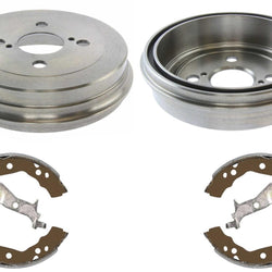 Rear Brake Drums Rear Brake Shoes for Scion iQ 2012 2013 2014 2015 1.3L Gas Eng