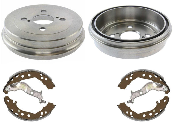 Rear Brake Drums Rear Brake Shoes for Scion iQ 2012 2013 2014 2015 1.3L Gas Eng