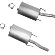 Dual Rear Mufflers For Chevrolet Impala 2006-2016 3.6L 3.9L 5.3L