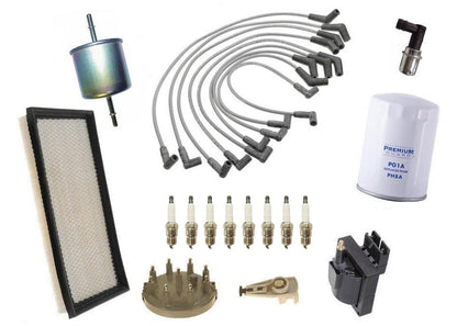Ignition Wires Plugs Coil Oil Air Gas Filter For Ford F-150 5.0L 1993 1994 1996 - Photo 1