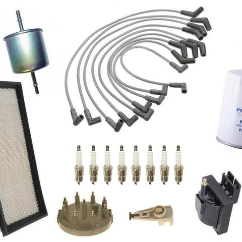 Ignition Wires Plugs Coil Oil Air Gas Filter For Ford F-150 5.0L 1993 1994 1996