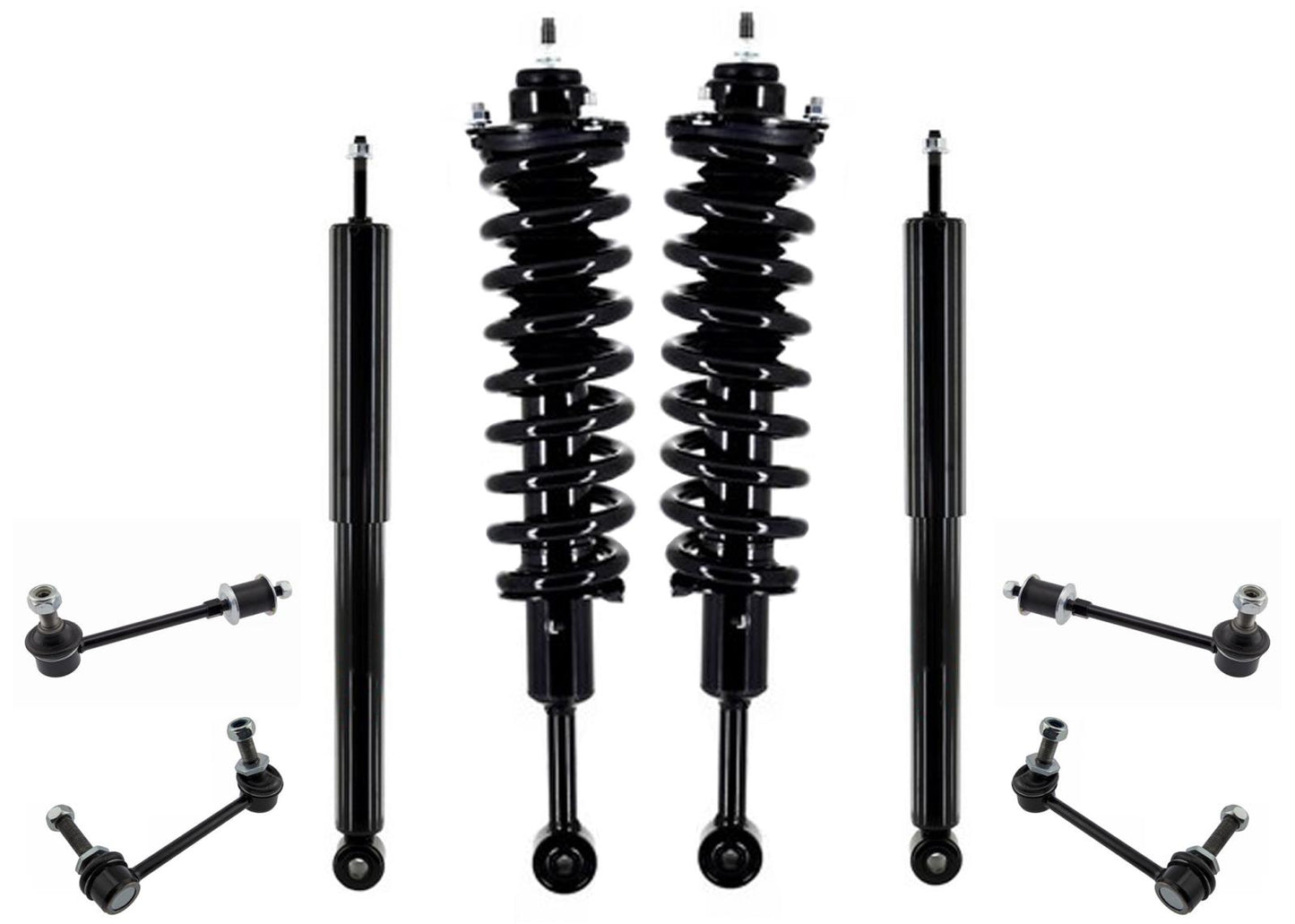 Amortiguadores traseros con resortes delanteros para Toyota 4Runner 4.0L 4.7L 2003-2009
