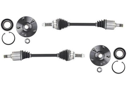 Front Wheel Bearing W/ Hubs & CV Axles For Honda CR-V CRV EX 2002 03 2004 2006
