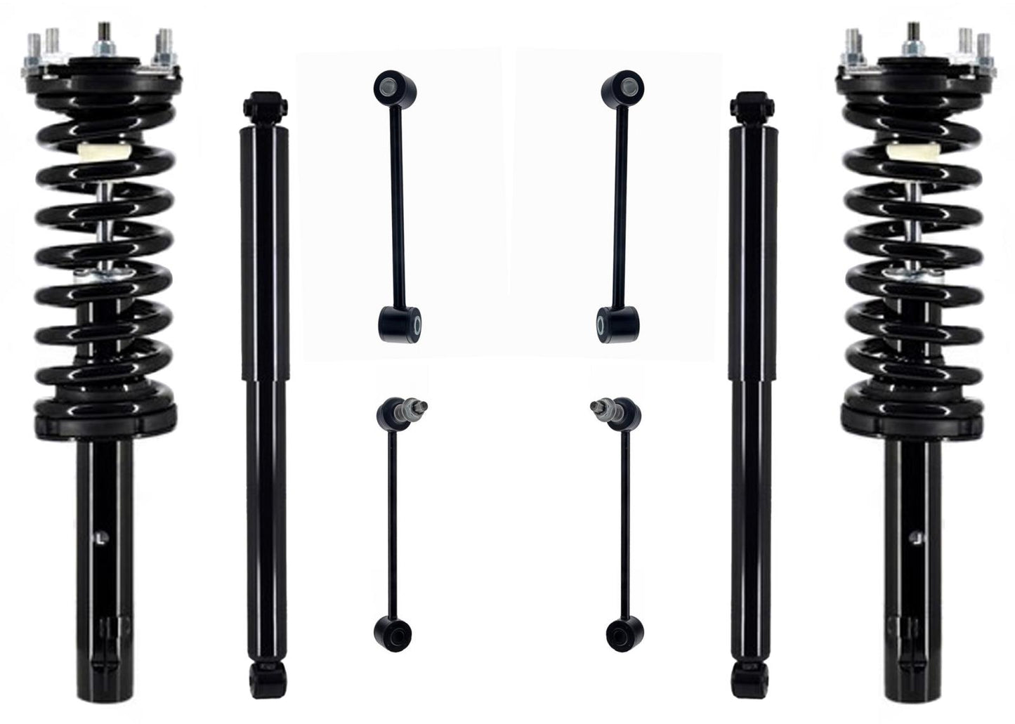 Coil Spring Struts Rear Shocks for Jeep Grand Cherokee V8 2005 2007 2009 2010