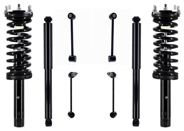 Coil Spring Struts Rear Shocks for Jeep Grand Cherokee V8 2005 2007 2009 2010