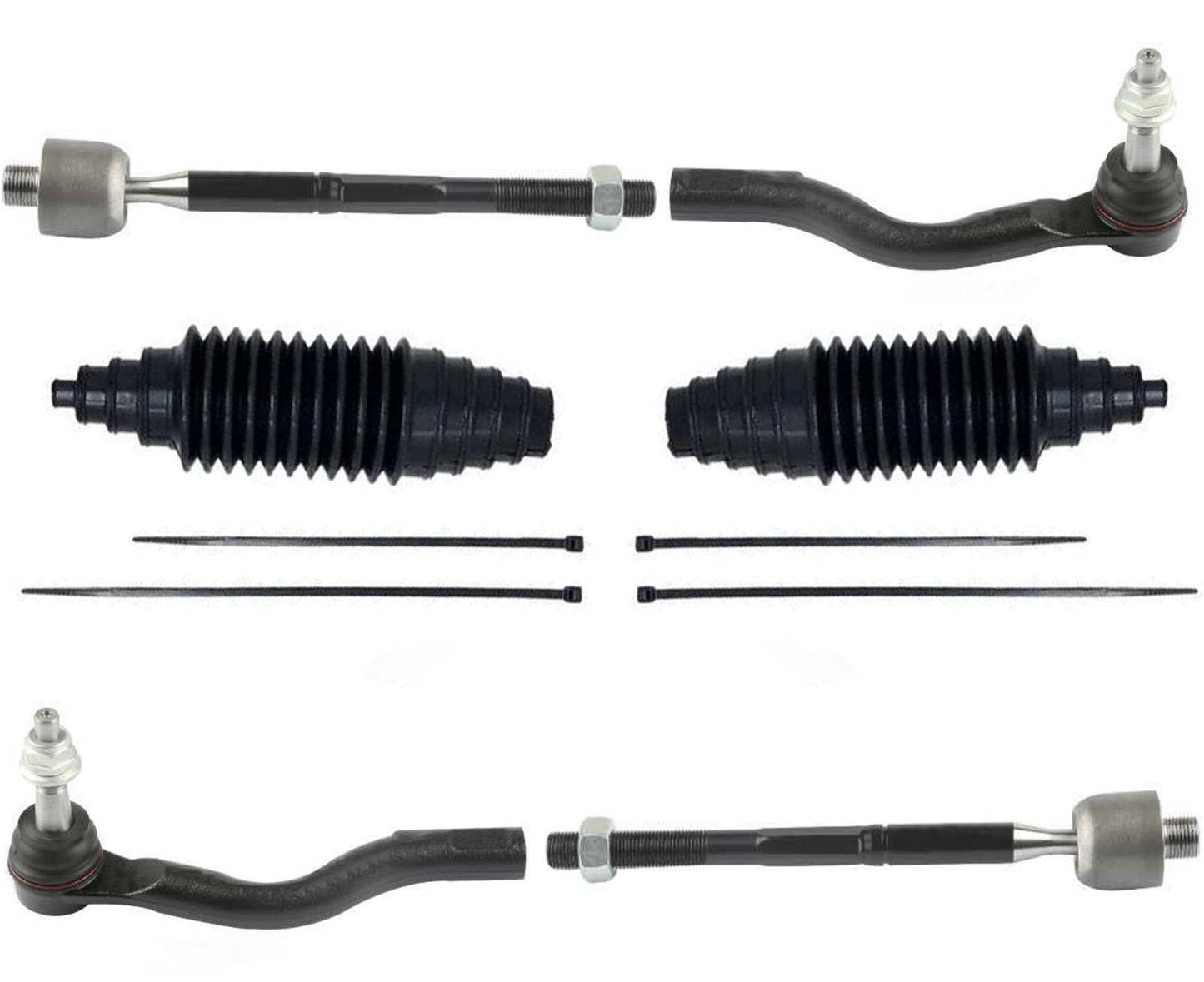 Front Inner and Outer Tie Rods For Chrysler Pacifica 2017 2018 2023 2024 2025